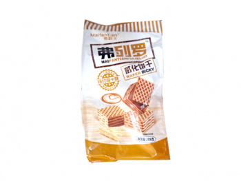 Печенье арт. 790526 Вафли "Нью-Йорский мокко" 208 г 1 шт. в пак.;,