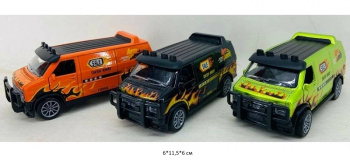 Модель металл. арт. ZY303906 Фургон цвета микс (12 шт.) шоубокс~