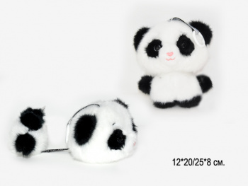 им Панда арт. 209305 Черно-белая Брелок раздвижной на магните 12*20 см в пак. 