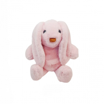 им Зайка арт. 08786-5-209 Вислоухий норковый светло-розовый коричневый нос 30*22 см в пак.