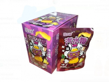 Мармелад арт. 950932/950925-2 Кислый "Ананас" 24 г 20 шт. в фиолетовой кор.*