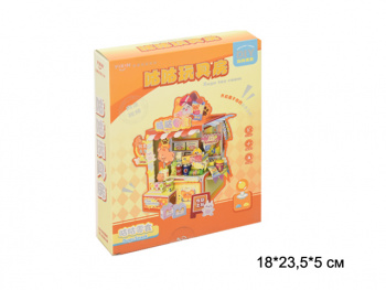 Конструктор арт. CJW-64-802 Румбокс "Сладкая лавка от кота" в оранжевой кор.