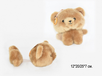 им Медведь арт. 209300 Брелок раздвижной на магните коричневый 15*20 см в пак. 