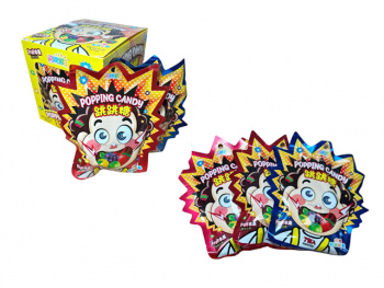 Конфета арт. 294616/291745 Шипучка фруктовая вкусы микс 7 г 20 шт. в кор.#