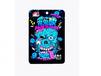 Конфета арт. 101692/79793 Кислая "Зомби" Черника 20 г в пак. 20 шт. в кор.#'*