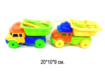 Песочный набор арт. 726-51 Грузовик, инструменты, фигурки в сет._/192 шт./