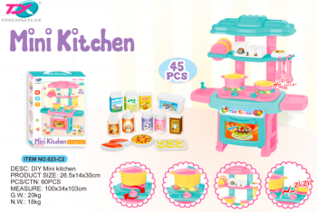 Набор мебели арт. 623-C2 "Мини Кухня" звук, свет, 45 предм. в кор. 30*10*26,5